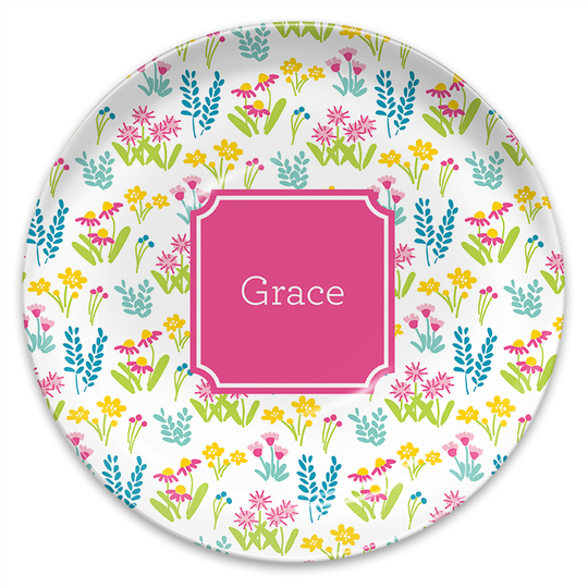 Flower Fields Melamine Plate